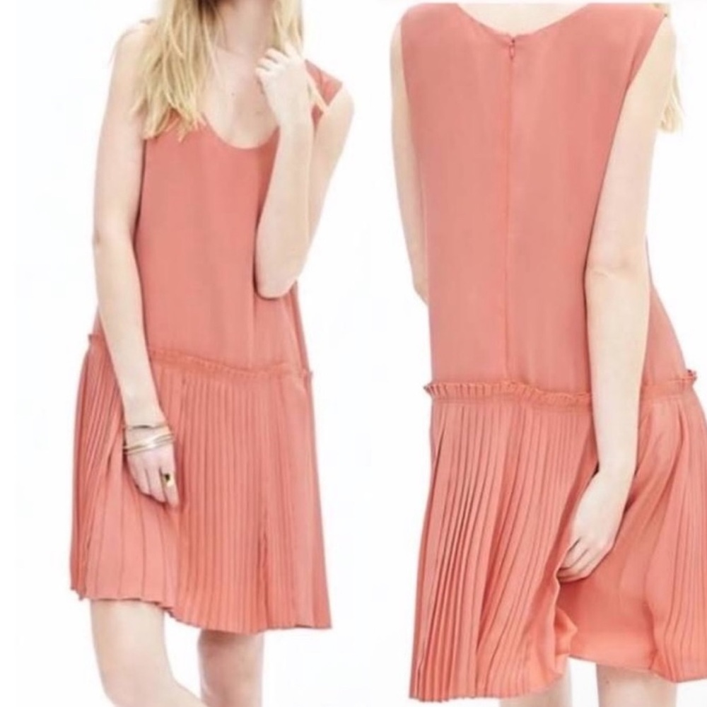 Banana Republic Coral Sleeveless Mini Dress
